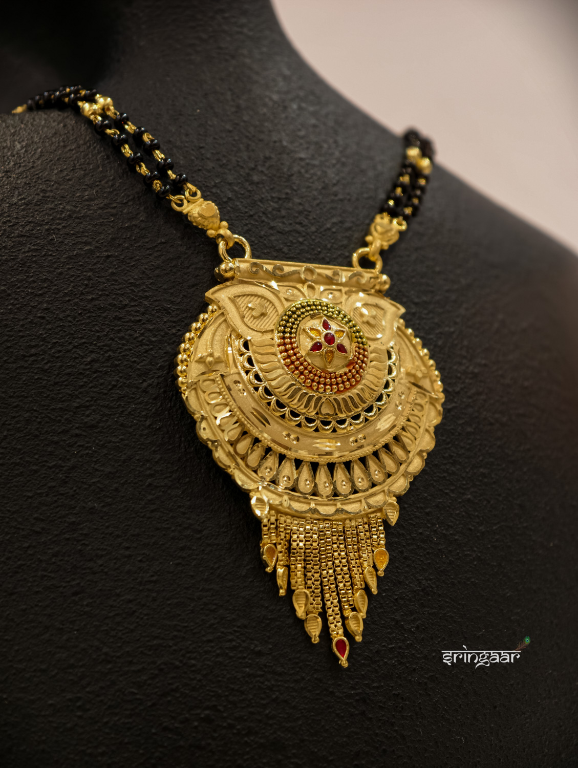 2 Line Mangalsutra with Pendal