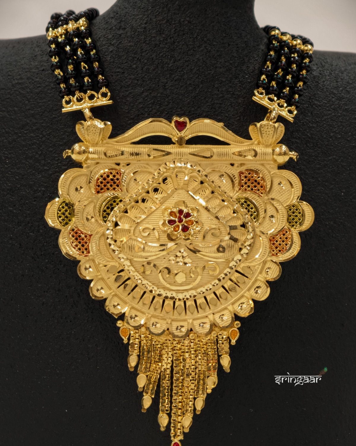 4 Line Mangalsutra with Pendal