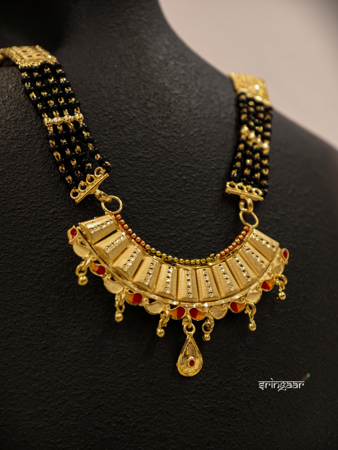 4 Line Mangalsutra with Pendal