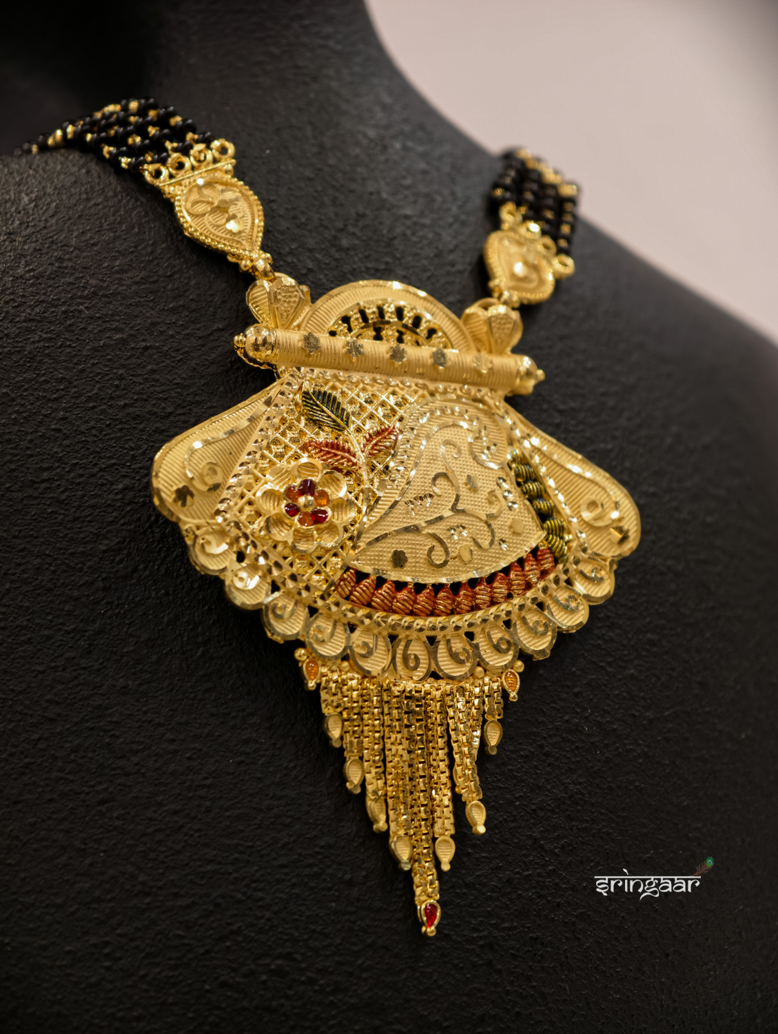 4 Line Mangalsutra with Pendal