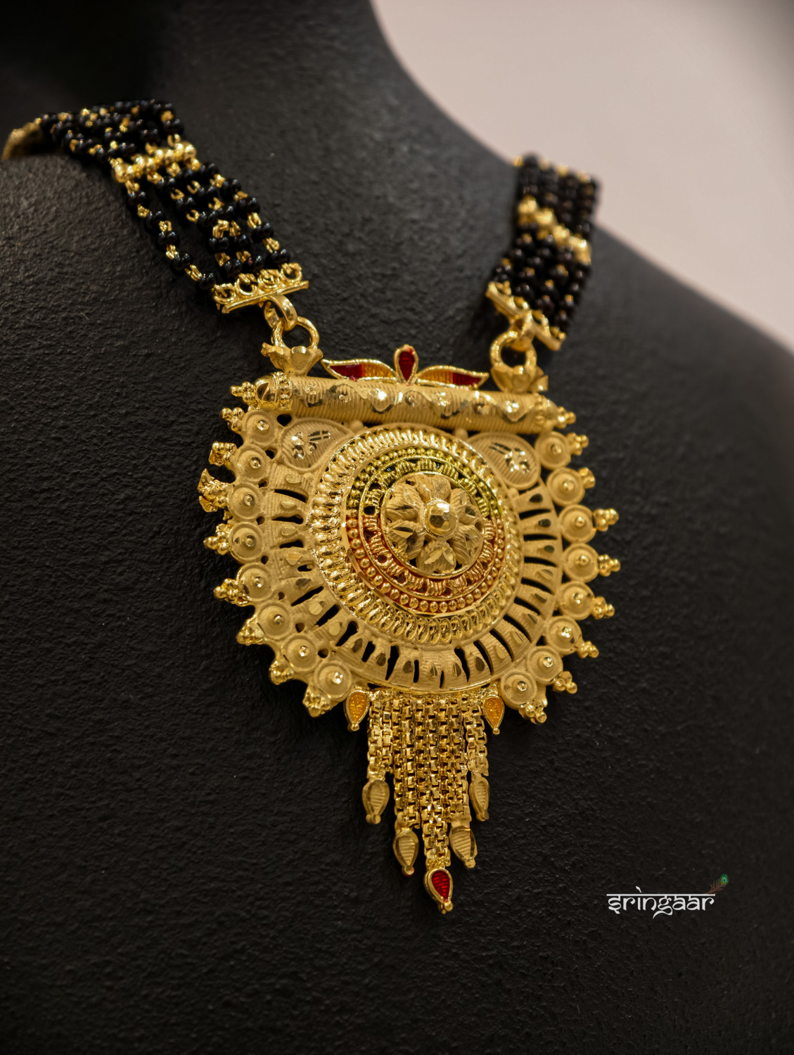 4 Line Mangalsutra with Pendal