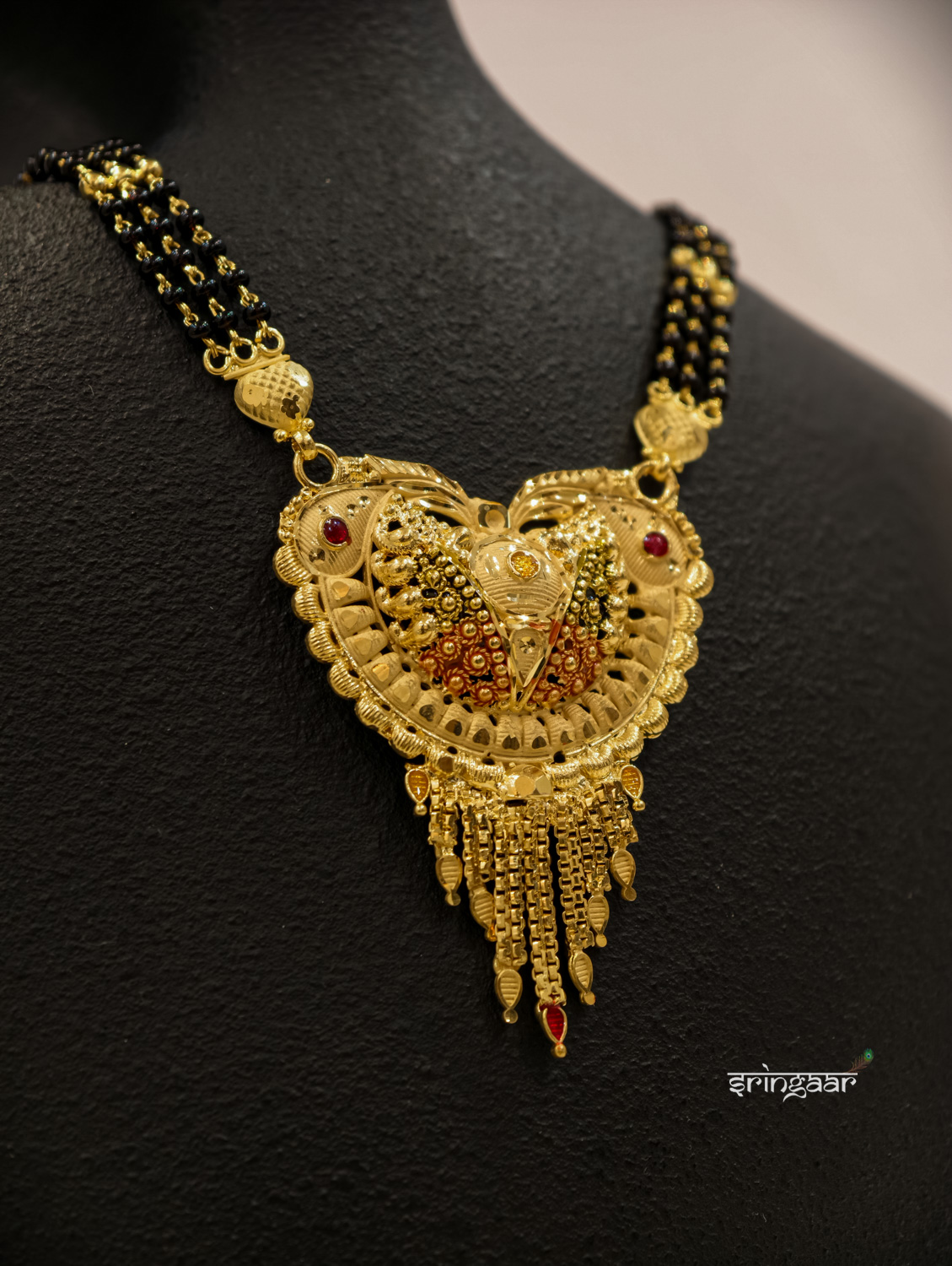 3 Line Mangalsutra with Pendal