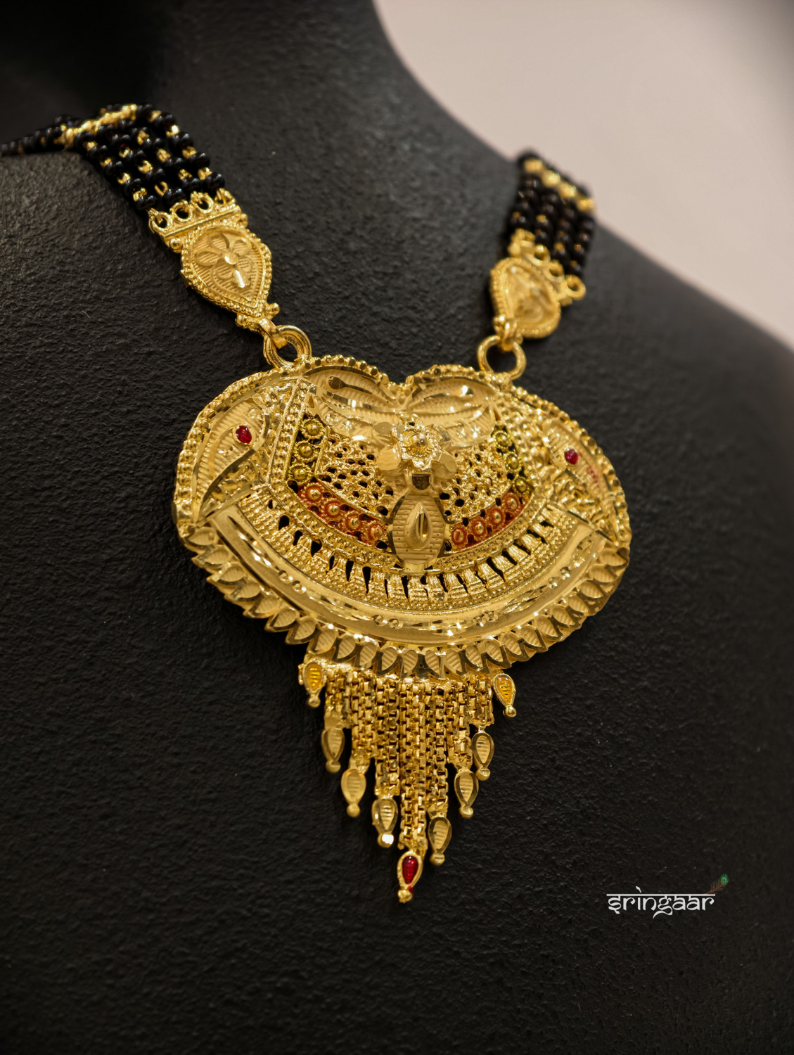 4 Line Mangalsutra with Pendal