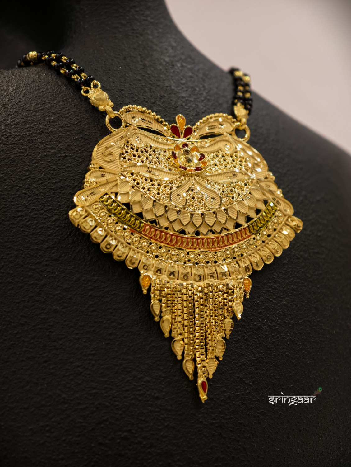 2 Line Mangalsutra with Pendal