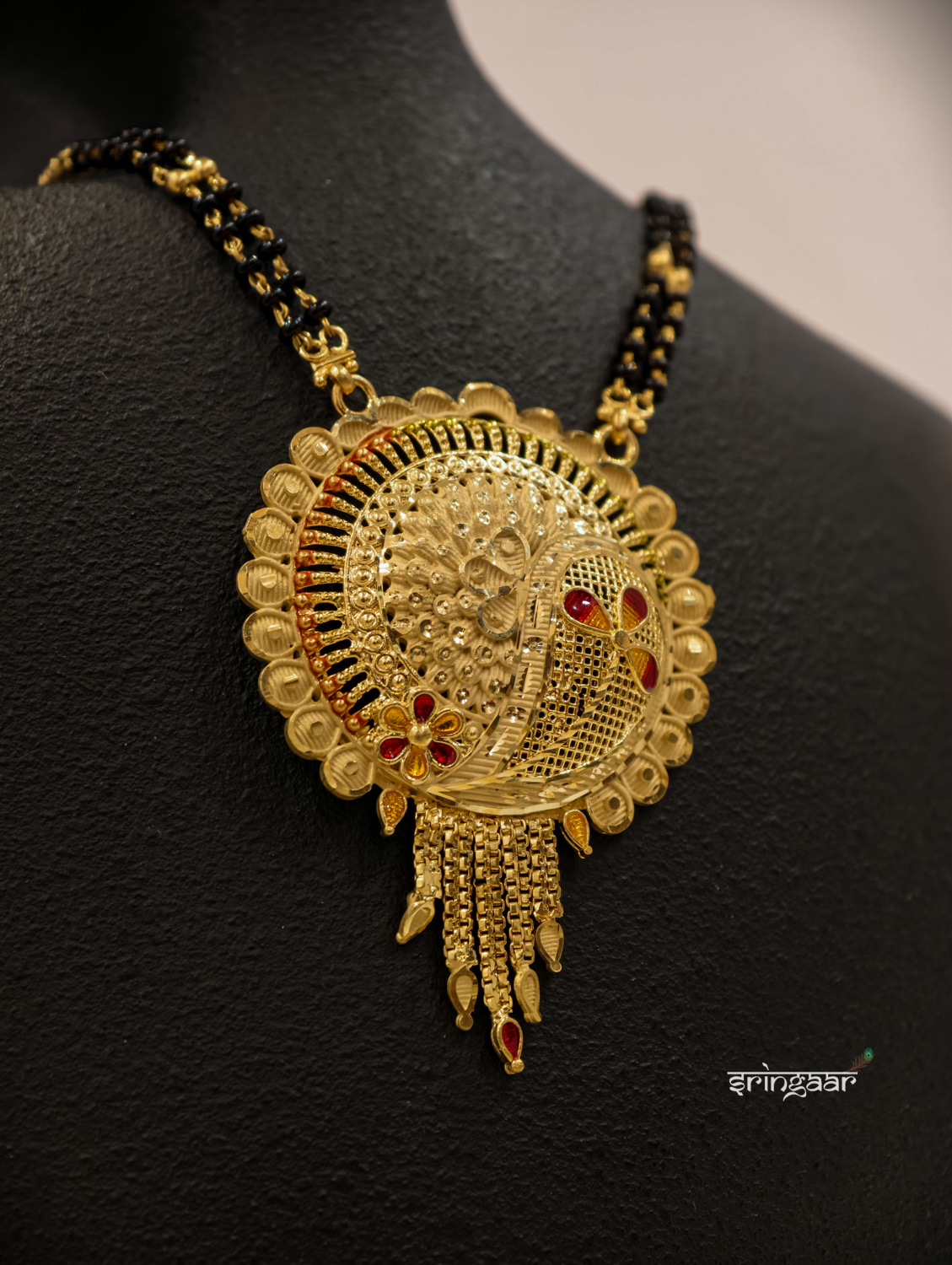 2 Line Mangalsutra with Pendal
