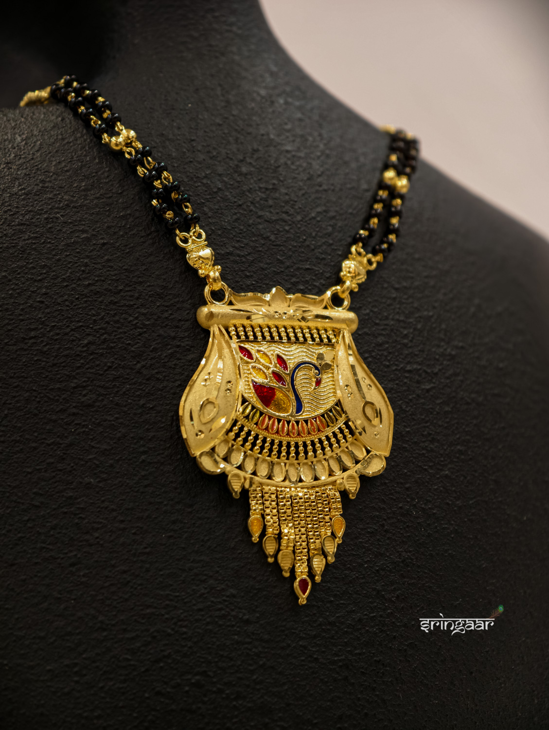 2 Line Mangalsutra with Pendal